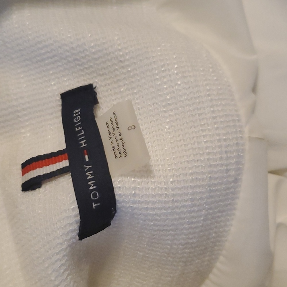 Tommy Hilfiger Ivory Textured Blazer SZ 8 - Picture 12 of 13